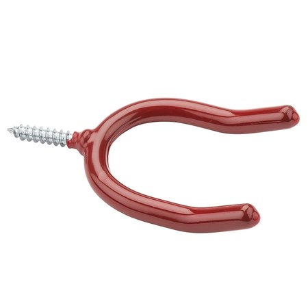 NATIONAL HARDWARE 3.87 in. L Vinyl Coated Red Steel U-Shaped Double Hook 12 lb. cap. , 2PK N188-004